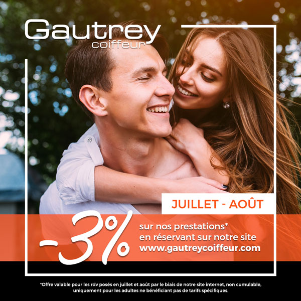 3% de réductions sur nos prestations en réservant en ligne