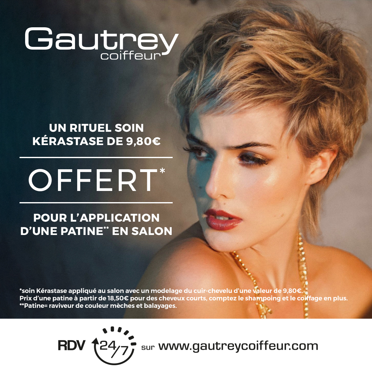 Une patine en salon = un rituel soin Kérastase offert !