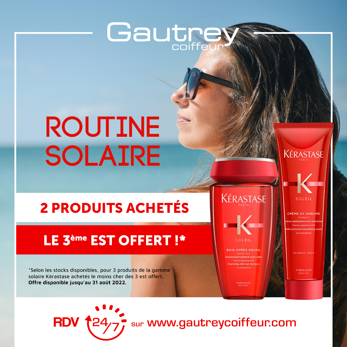 Solaire : 2 produits achetés, le 3ème est offert !