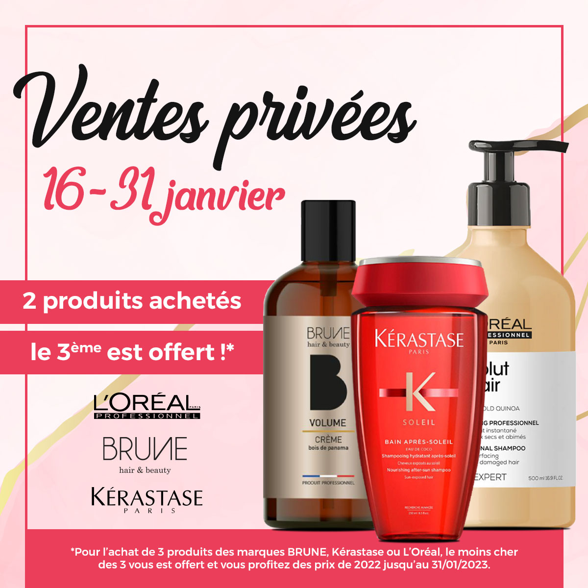 Ventes privées : du 16 au 31 janvier