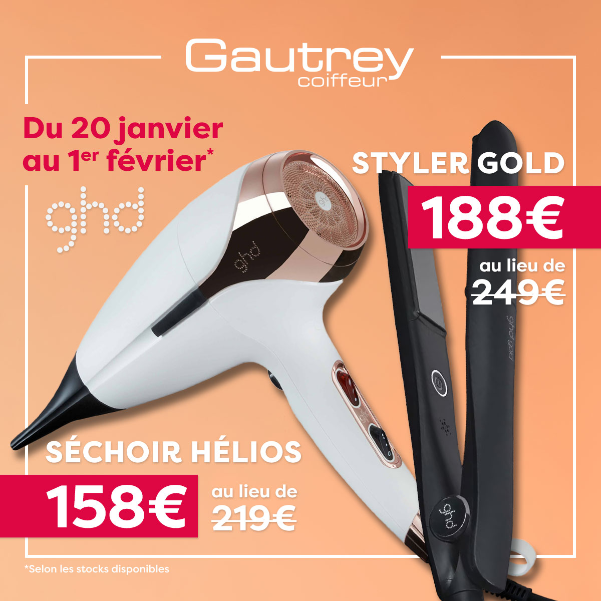 Réductions exceptionnelles sur les produits GHD