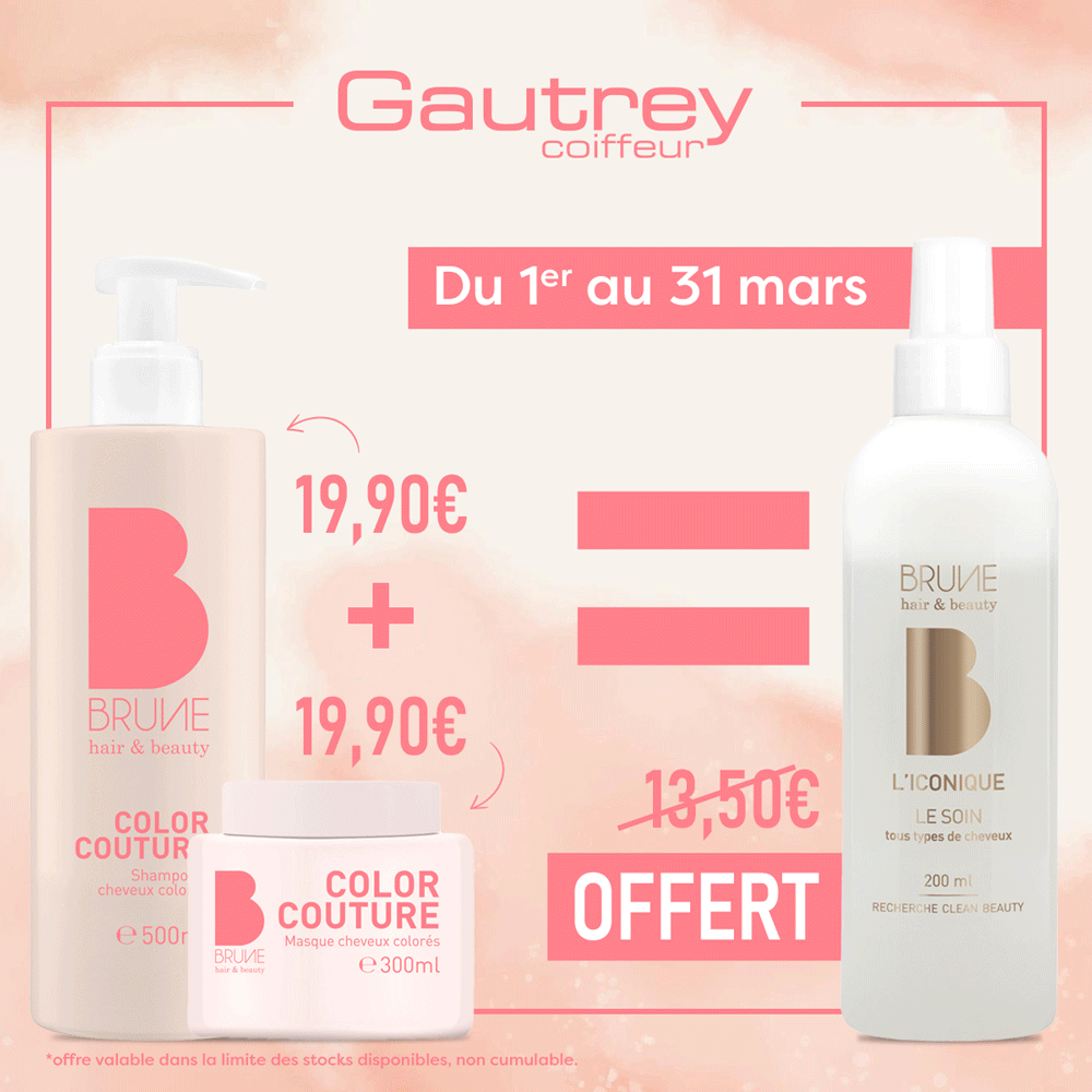 2 produits BRUNE achetés = 1 spray biphasé OFFERT