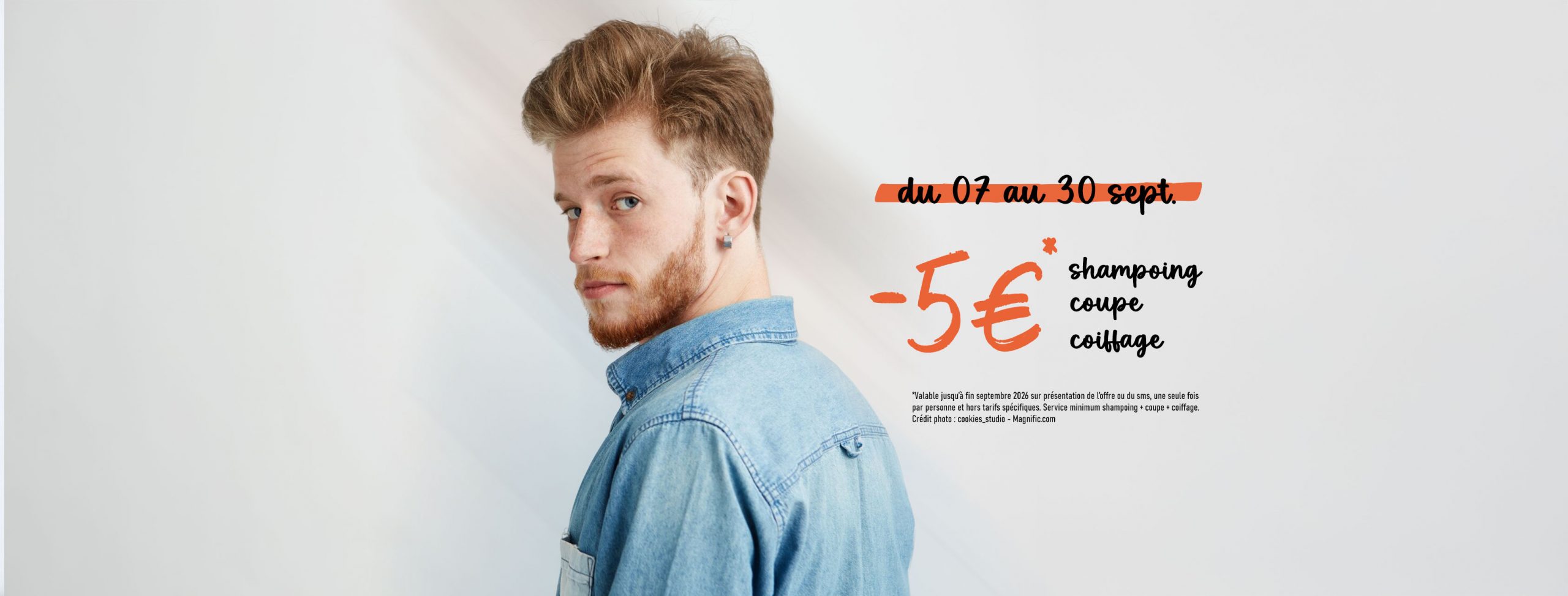 Jusqu'à 8€ de remise sur votre formule Shampoing, Coupe & Coiffage !